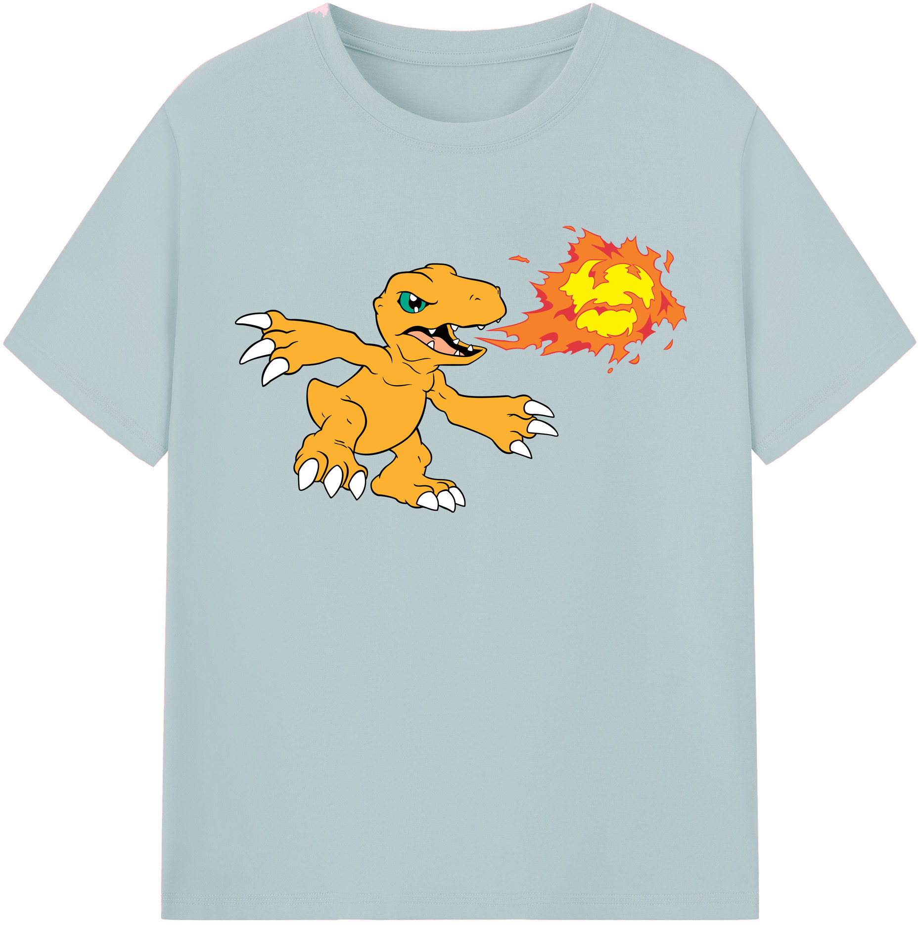 （画像用） Digimon デジタルモンスター/デジモン 綿100％半袖Tシャツ（フロントプリント）
